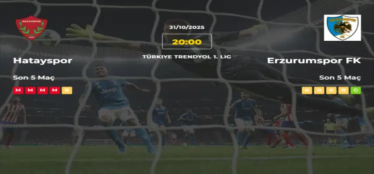 Hatayspor Erzurumspor İddaa Maç Tahmini 31 Ekim 2025