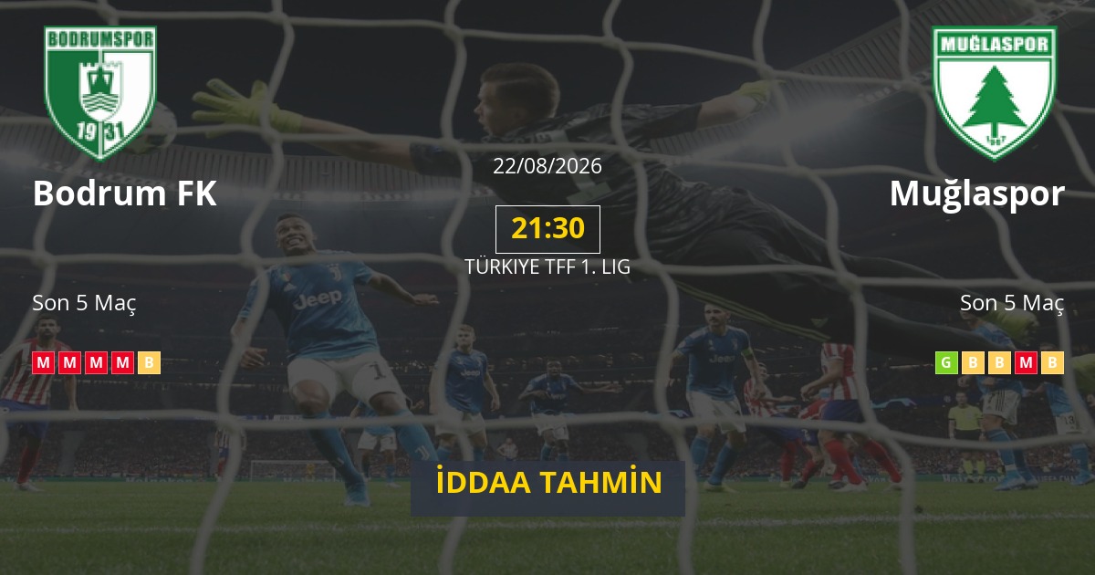 Bodrum FK Muğlaspor İddaa Maç Tahmini 22 Ağustos 2026