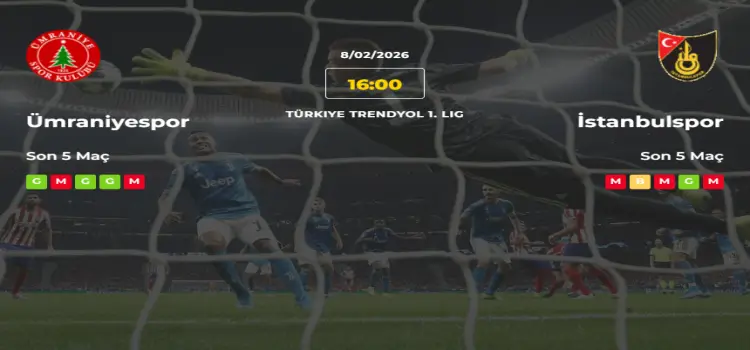 Ümraniyespor İstanbulspor İddaa Maç Tahmini 8 Şubat 2026