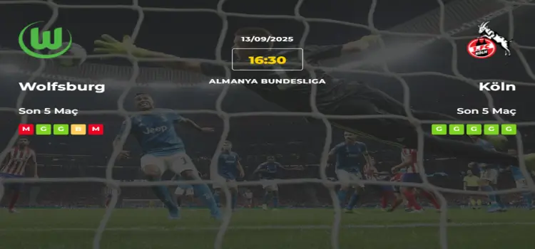 Wolfsburg Köln İddaa Tahmini 13 Eylül 2025