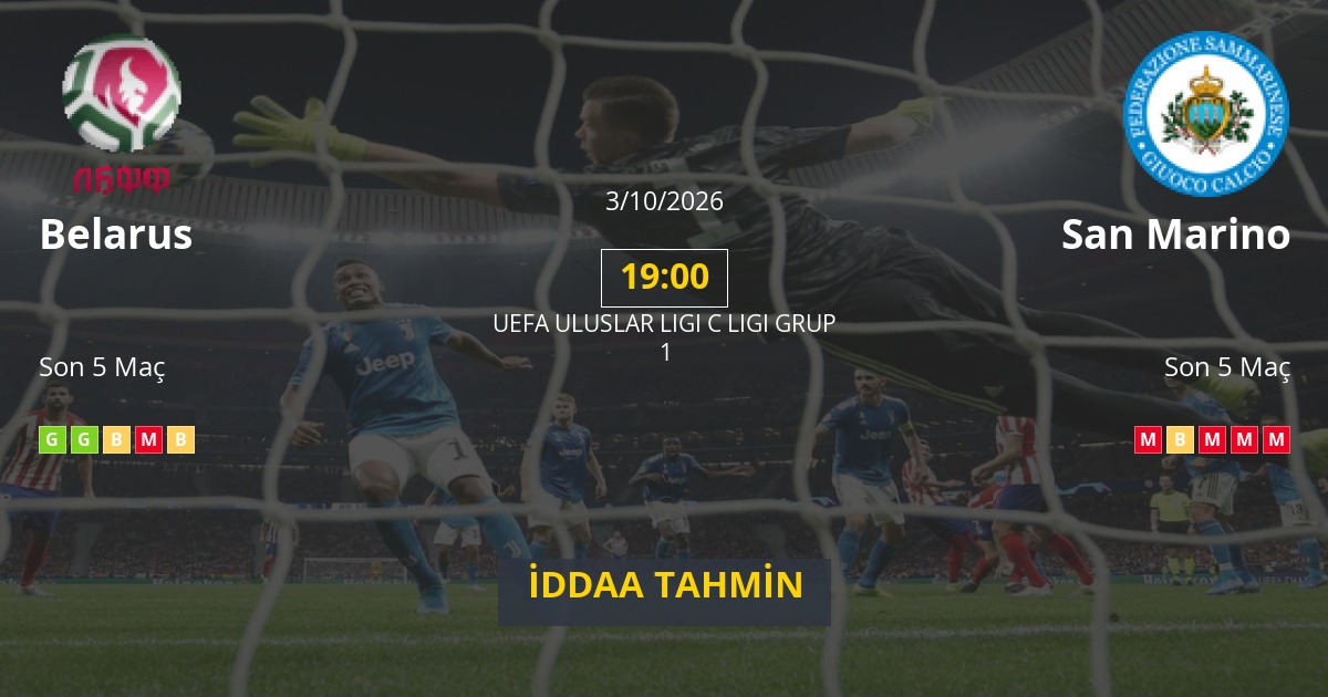 Belarus San Marino İddaa Maç Tahmini 03 Ekim 2026