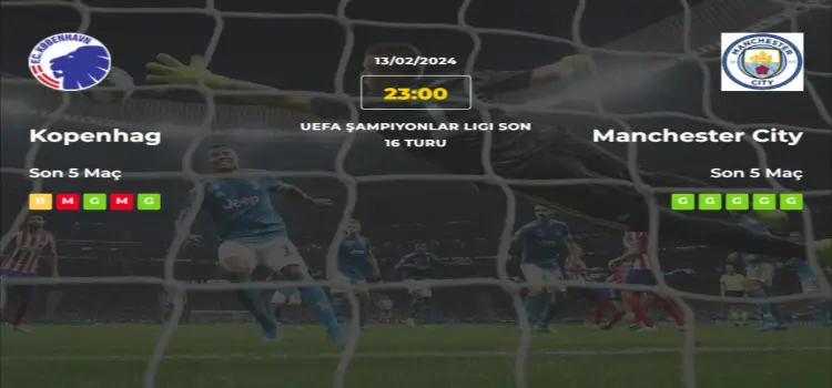 Kopenhag Manchester City İddaa Maç Tahmini 13 Şubat 2024
