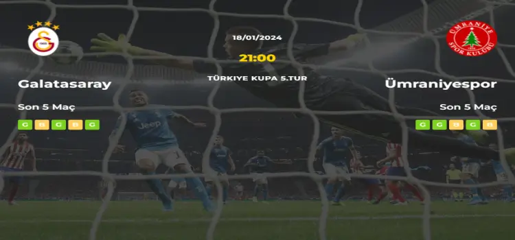 Galatasaray Ümraniyespor İddaa Maç Tahmini 18 Ocak 2024