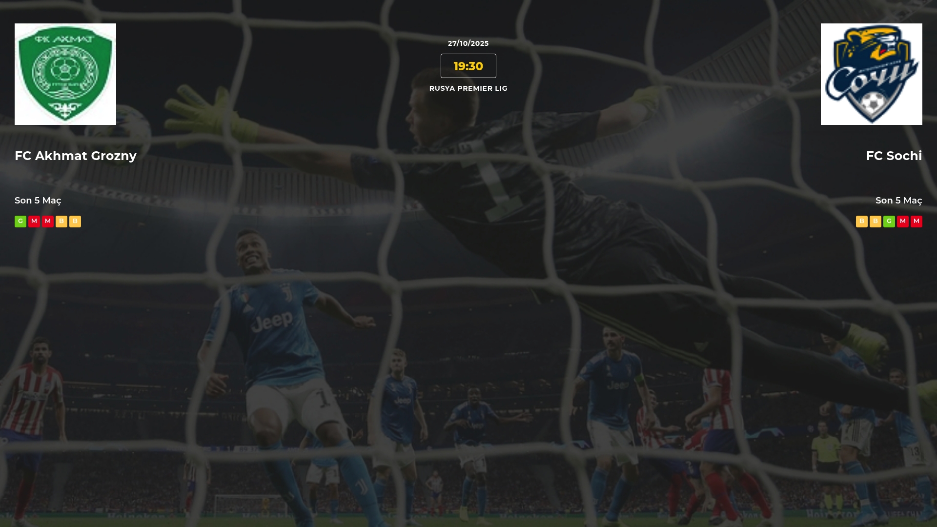 FC Akhmat Grozny FC Sochi İddaa Maç Tahmini 27 Ekim 2025