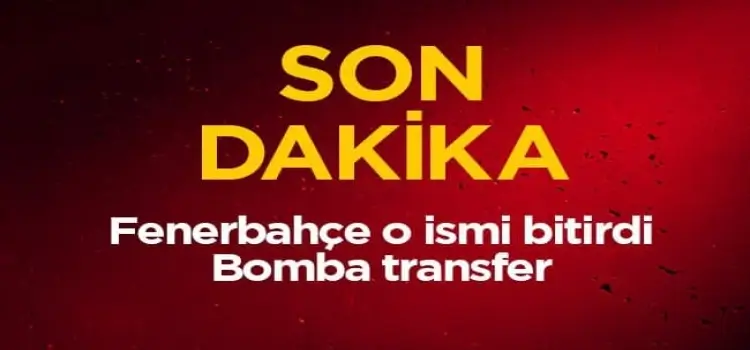 Fenerbahçe'den bomba transfer! Yıldız futbolcu 3+1 yıllığına Fenerbahçe'ye geliyor
