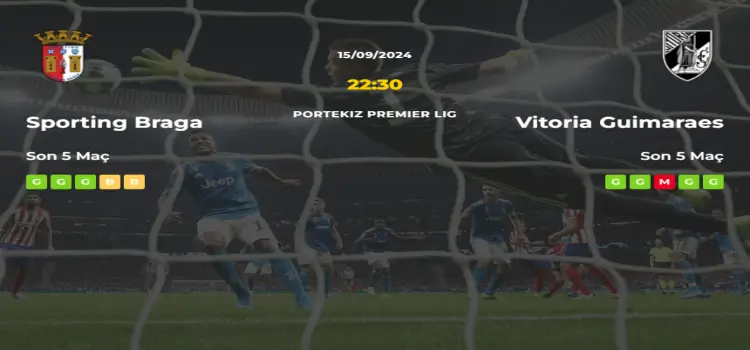 Sporting Braga Vitoria Guimaraes İddaa Maç Tahmini 15 Eylül 2024
