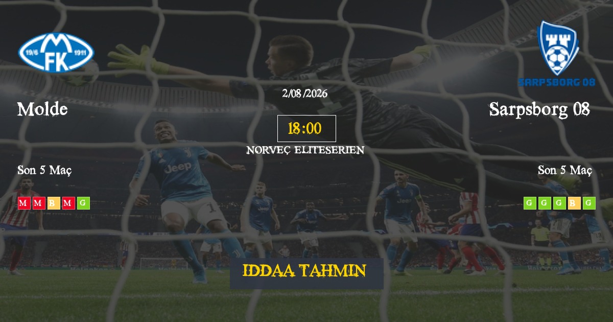 Molde Sarpsborg 08 İddaa Maç Tahmini 02 Ağustos 2026
