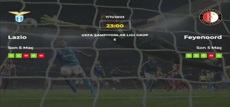 Lazio Feyenoord İddaa Maç Tahmini 7 Kasım 2023