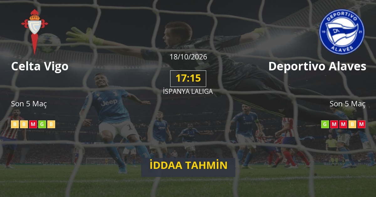 Celta Vigo Deportivo Alaves İddaa Maç Tahmini 18 Ekim 2026