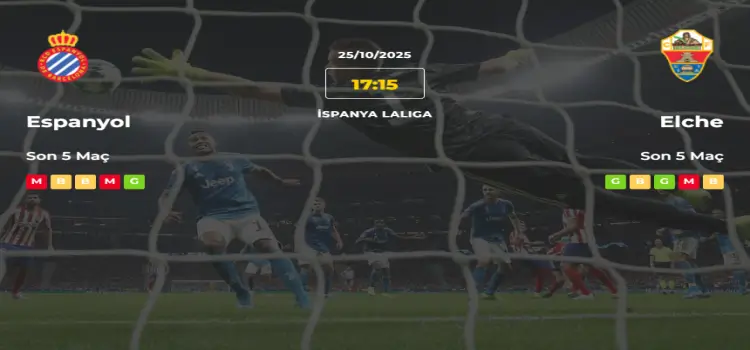 Espanyol Elche İddaa Maç Tahmini 25 Ekim 2025