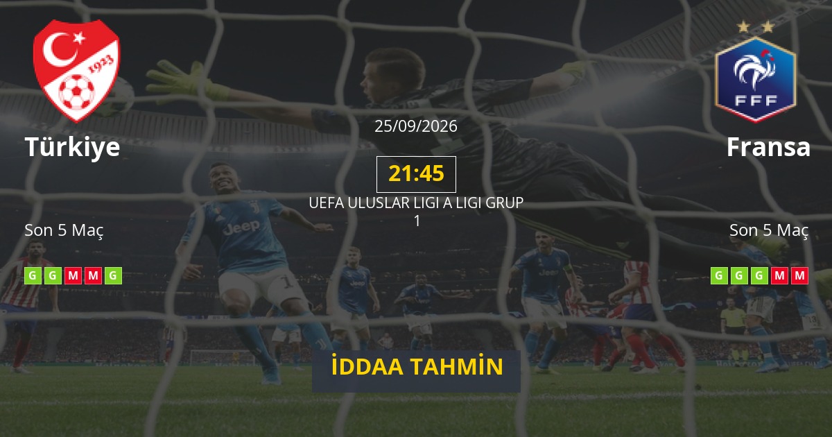 Türkiye Fransa İddaa Maç Tahmini 25 Eylül 2026