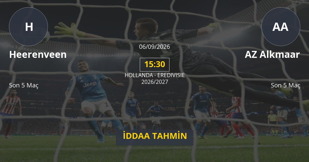 Heerenveen AZ Alkmaar İddaa Maç Tahmini 06 Eylül 2026