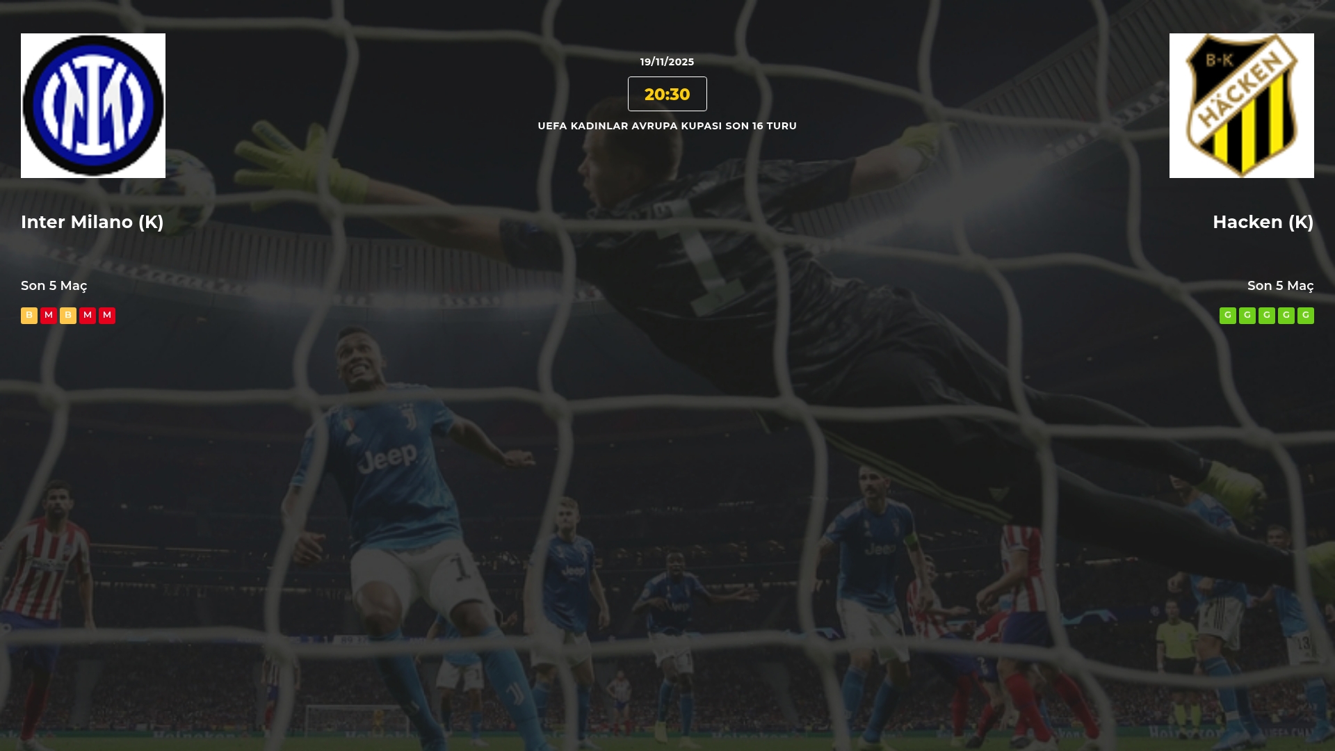 Inter Milano (K) Hacken (K) İddaa Maç Tahmini 19 Kasım 2025