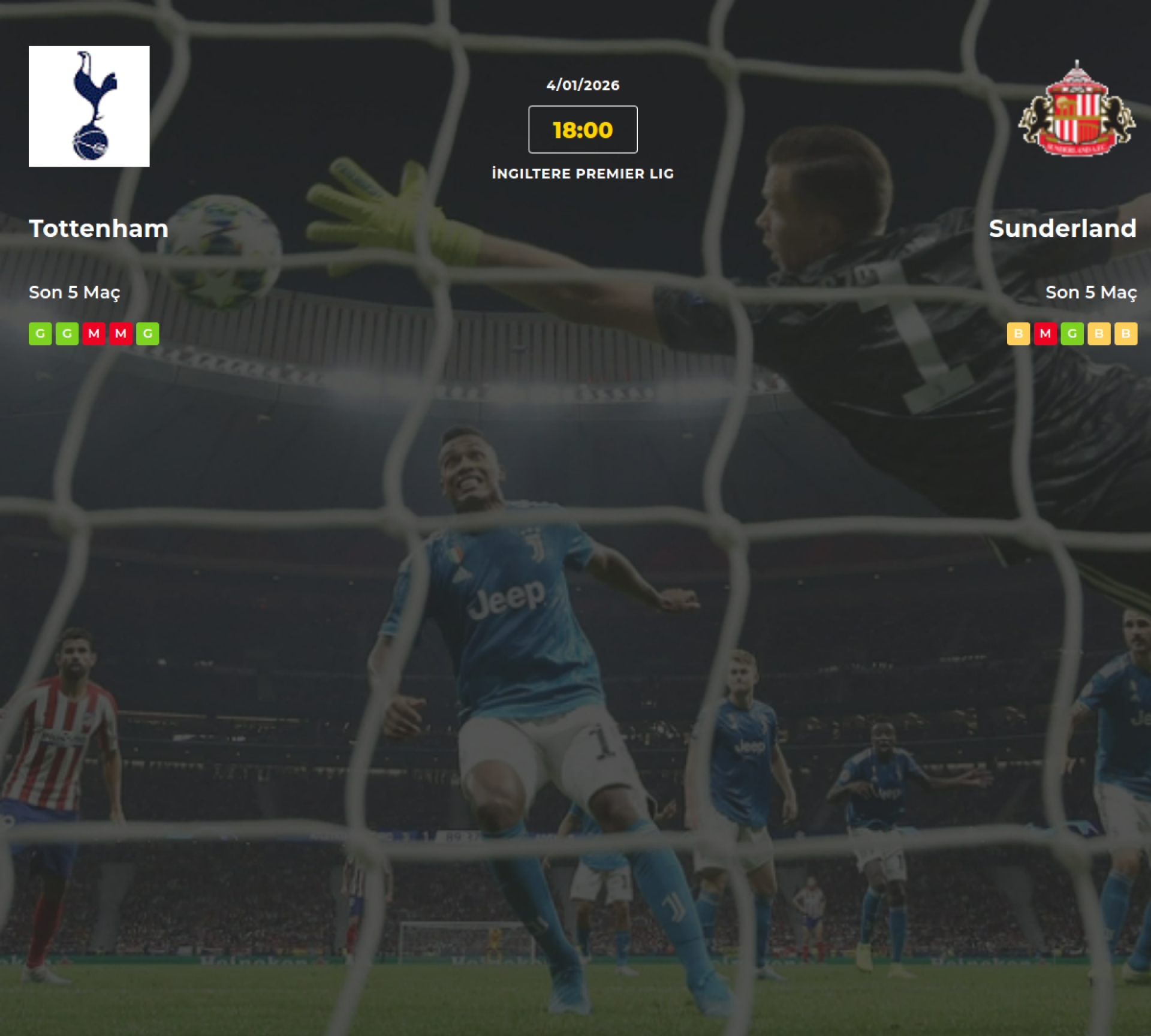 Tottenham Sunderland İddaa Maç Tahmini 04 Ocak 2026
