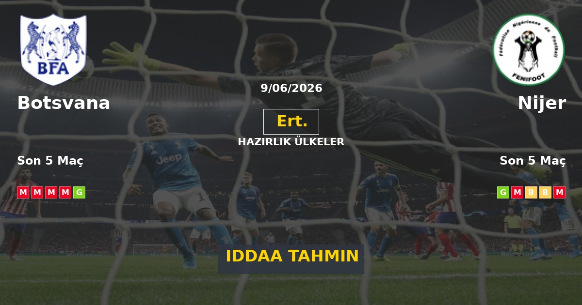 Botsvana Nijer İddaa Maç Tahmini 09 Haziran 2026