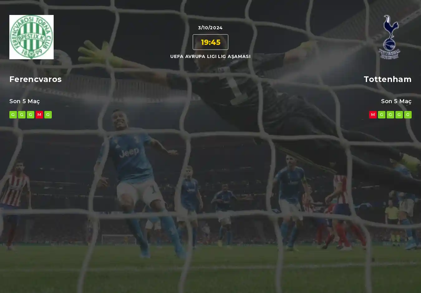 Ferencvaros Tottenham İddaa Maç Tahmini 03 Ekim 2024