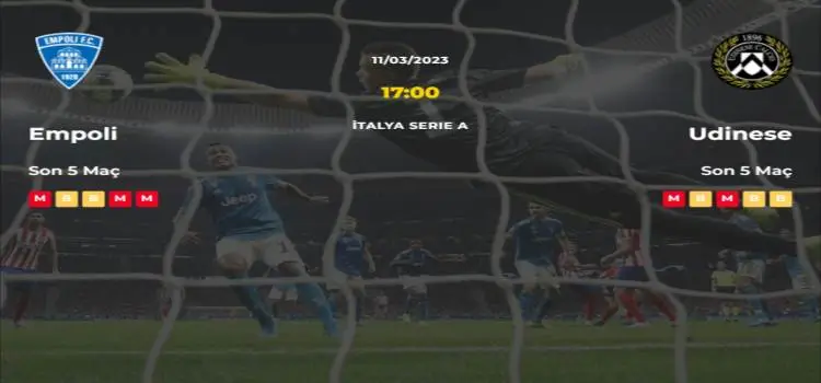 Empoli Udinese İddaa Maç Tahmini 11 Mart 2023