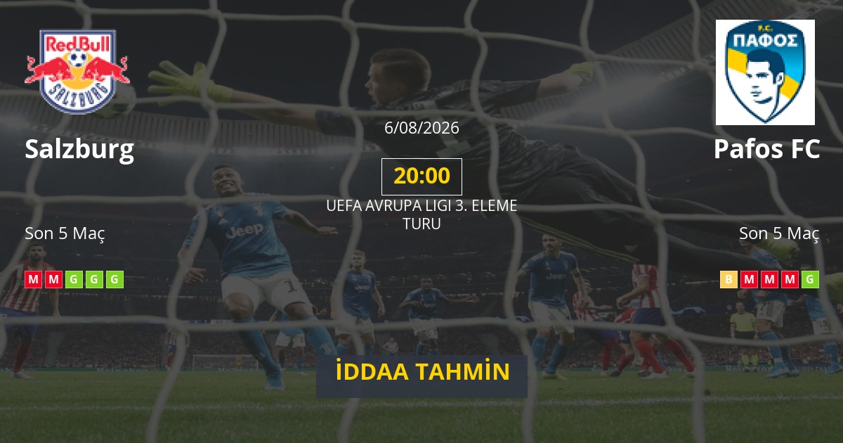 Salzburg Pafos FC İddaa Maç Tahmini 06 Ağustos 2026