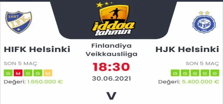 HIFK Helsinki İddaa Maç Tahmini 30 Haziran 2021