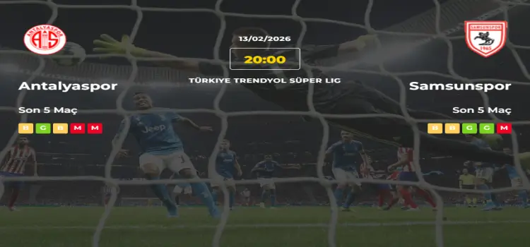 Antalyaspor Samsunspor İddaa Maç Tahmini 13 Şubat 2026