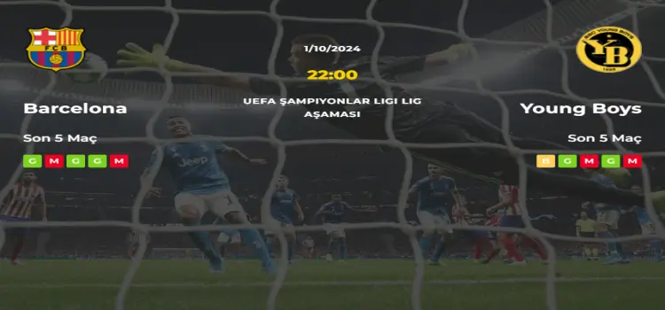 Barcelona Young Boys İddaa Maç Tahmini 1 Ekim 2024