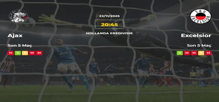 Ajax Excelsior İddaa Maç Tahmini 22 Kasım 2025