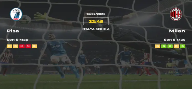 Pisa Milan İddaa Maç Tahmini 13 Şubat 2026