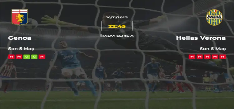 Genoa Hellas Verona İddaa Maç Tahmini 10 Kasım 2023