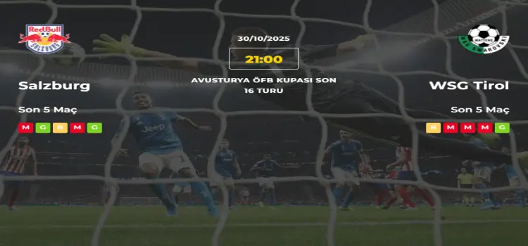 Salzburg Tirol İddaa Maç Tahmini 30 Ekim 2025