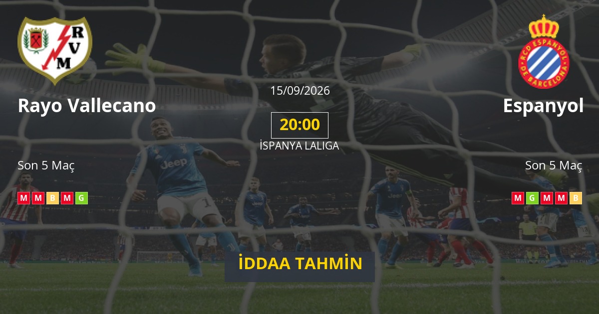 Rayo Vallecano Espanyol İddaa Maç Tahmini 15 Eylül 2026
