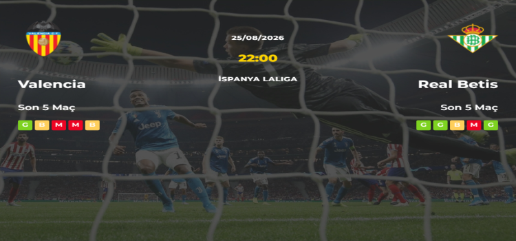 Valencia Real Betis İddaa Maç Tahmini 25 Ağustos 2026