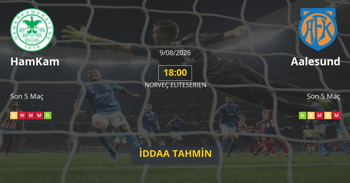 HamKam Aalesund İddaa Maç Tahmini 09 Ağustos 2026