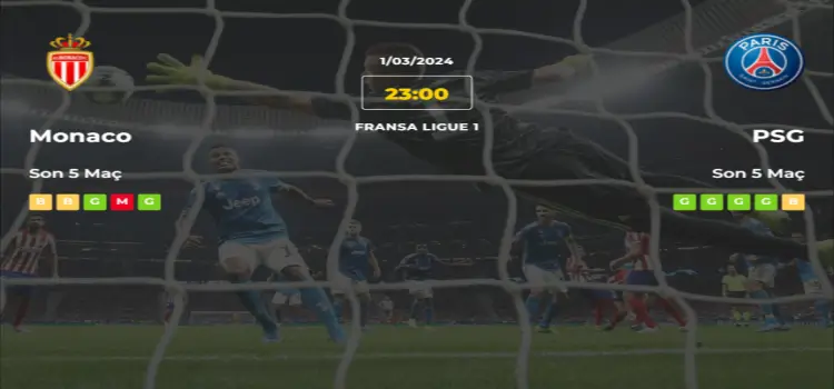 Monaco PSG İddaa Maç Tahmini 1 Mart 2024