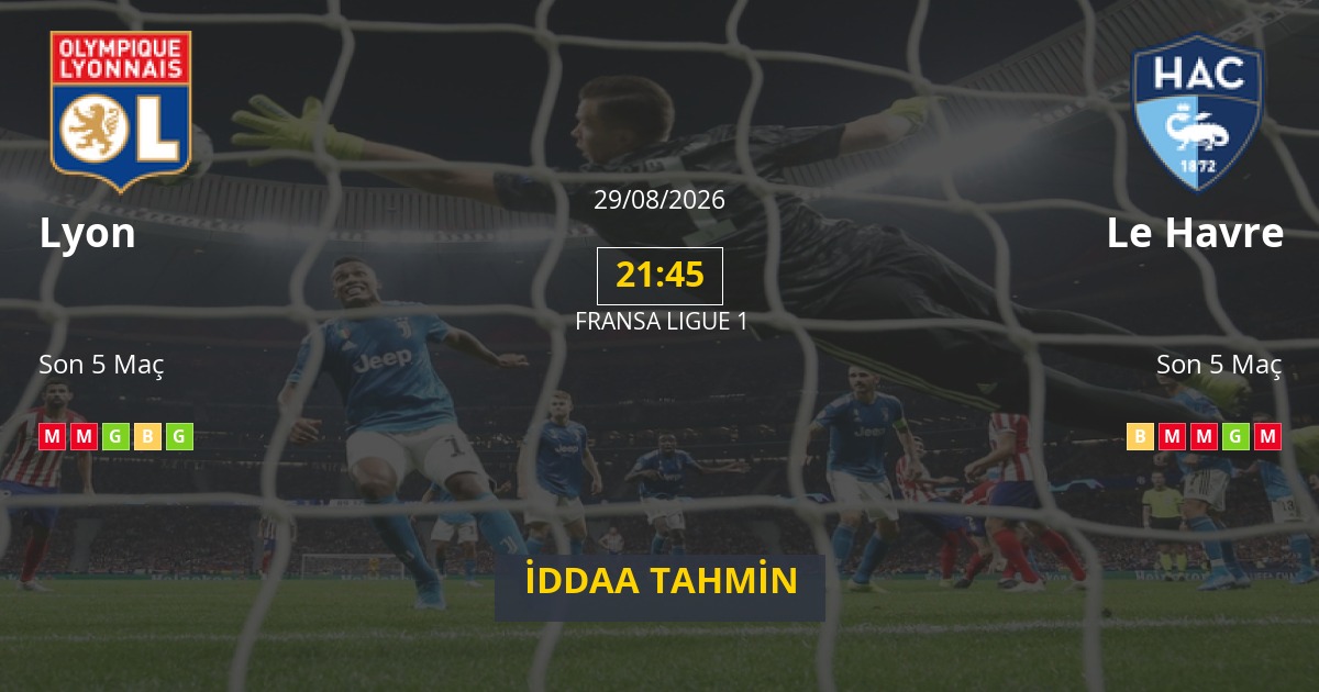 Lyon Le Havre İddaa Maç Tahmini 29 Ağustos 2026