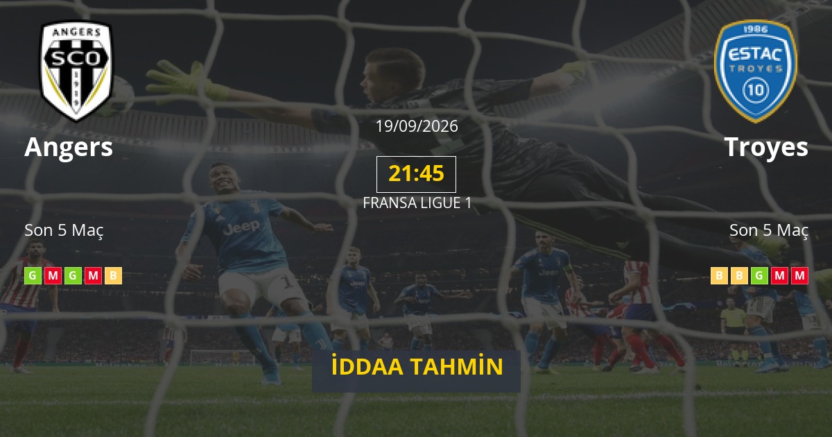 Angers Troyes İddaa Maç Tahmini 19 Eylül 2026