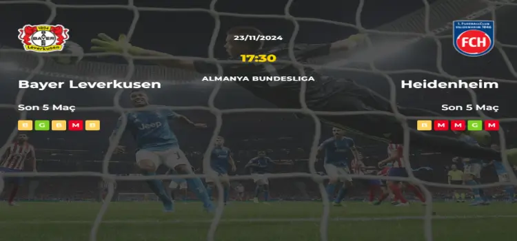 Bayer Leverkusen Heidenheim İddaa Maç Tahmini 23 Kasım 2024