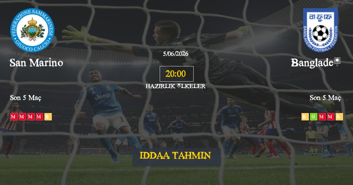 San Marino Bangladeş İddaa Maç Tahmini 05 Haziran 2026