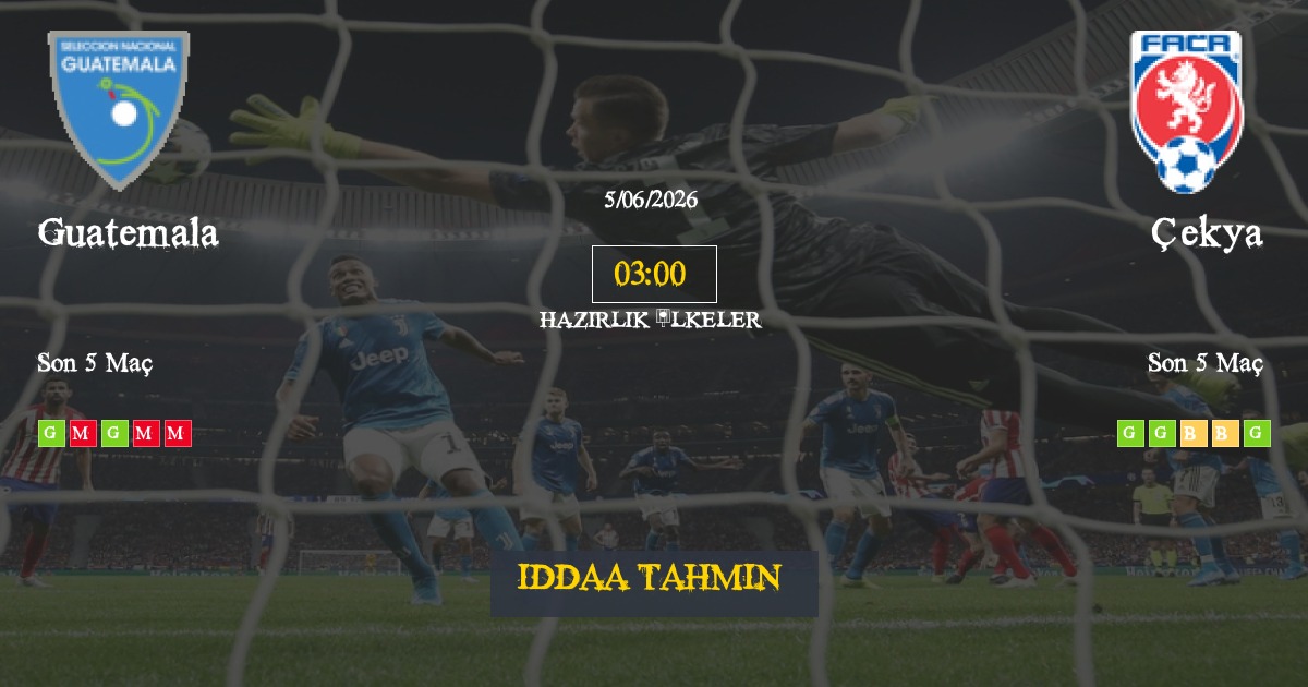 Guatemala Çekya İddaa Maç Tahmini 05 Haziran 2026