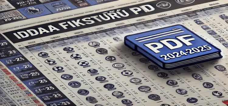 İddaa Fikstürü PDF 2024-2025