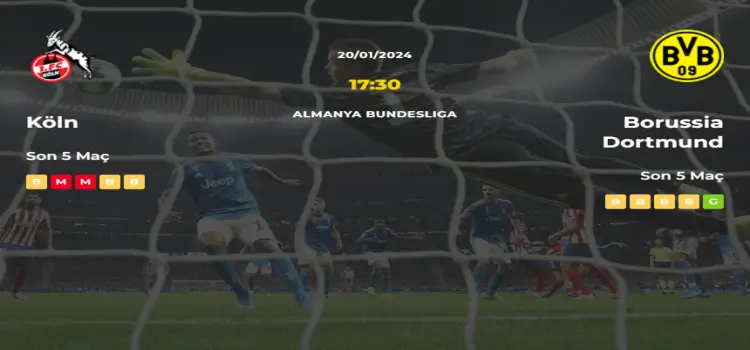 Köln Borussia Dortmund İddaa Maç Tahmini 20 Ocak 2024