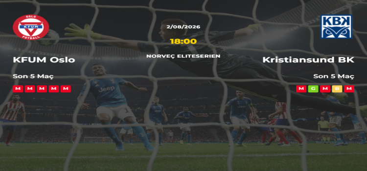 KFUM Oslo Kristiansund BK İddaa Maç Tahmini 02 Ağustos 2026
