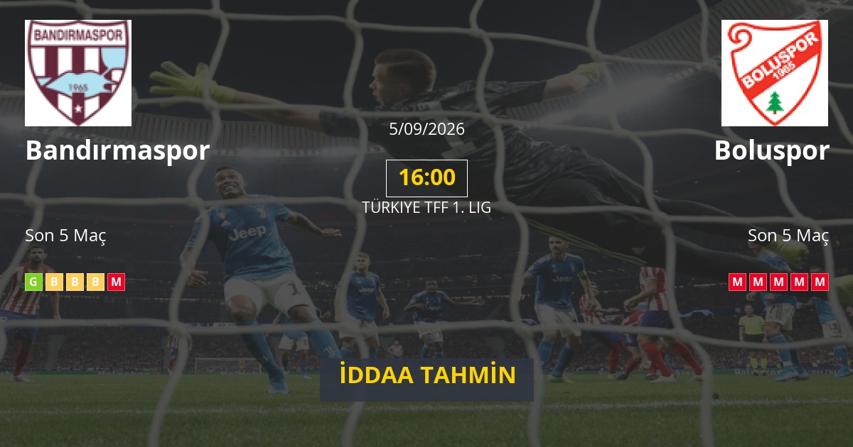 Bandırmaspor Boluspor İddaa Maç Tahmini 05 Eylül 2026