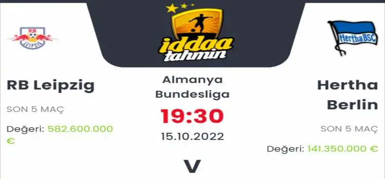 Leipzig Hertha Berlin İddaa Maç Tahmini 15 Ekim 2022