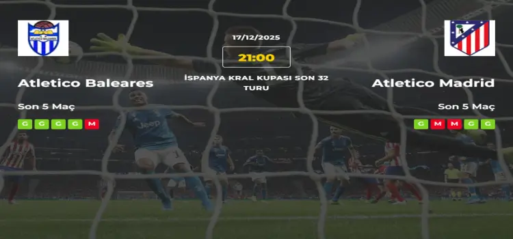 Atletico Baleares Atletico Madrid İddaa Maç Tahmini 17 Aralık 2025