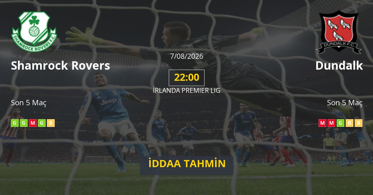 Shamrock Rovers Dundalk İddaa Maç Tahmini 07 Ağustos 2026