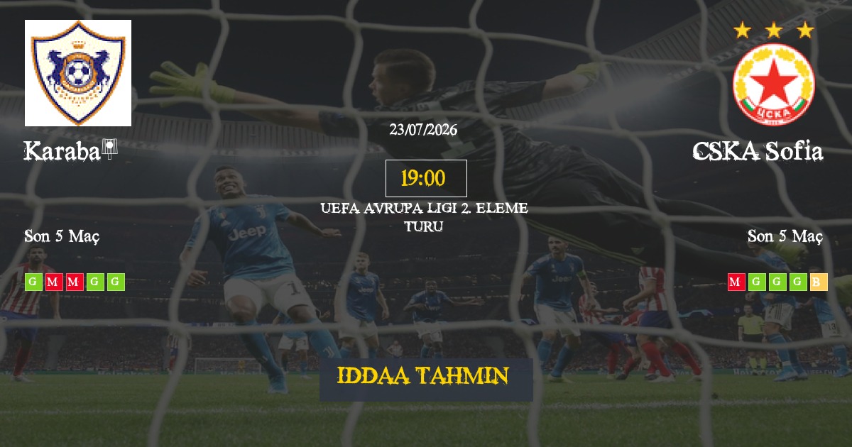Karabağ CSKA Sofia İddaa Maç Tahmini 23 Temmuz 2026