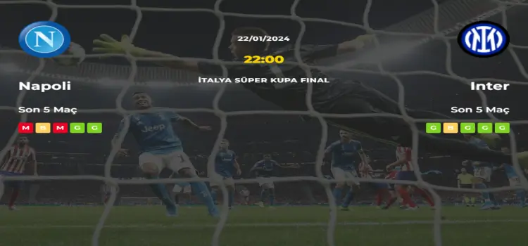 Napoli Inter İddaa Maç Tahmini 22 Ocak 2024