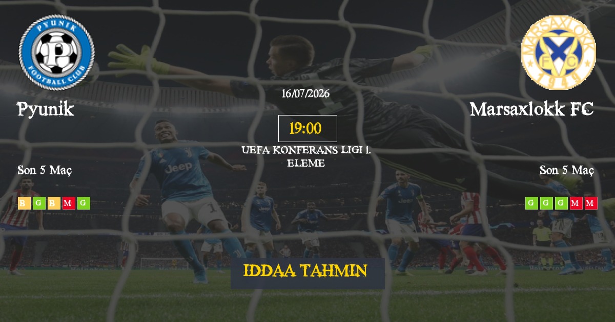 Pyunik Marsaxlokk FC İddaa Maç Tahmini 16 Temmuz 2026