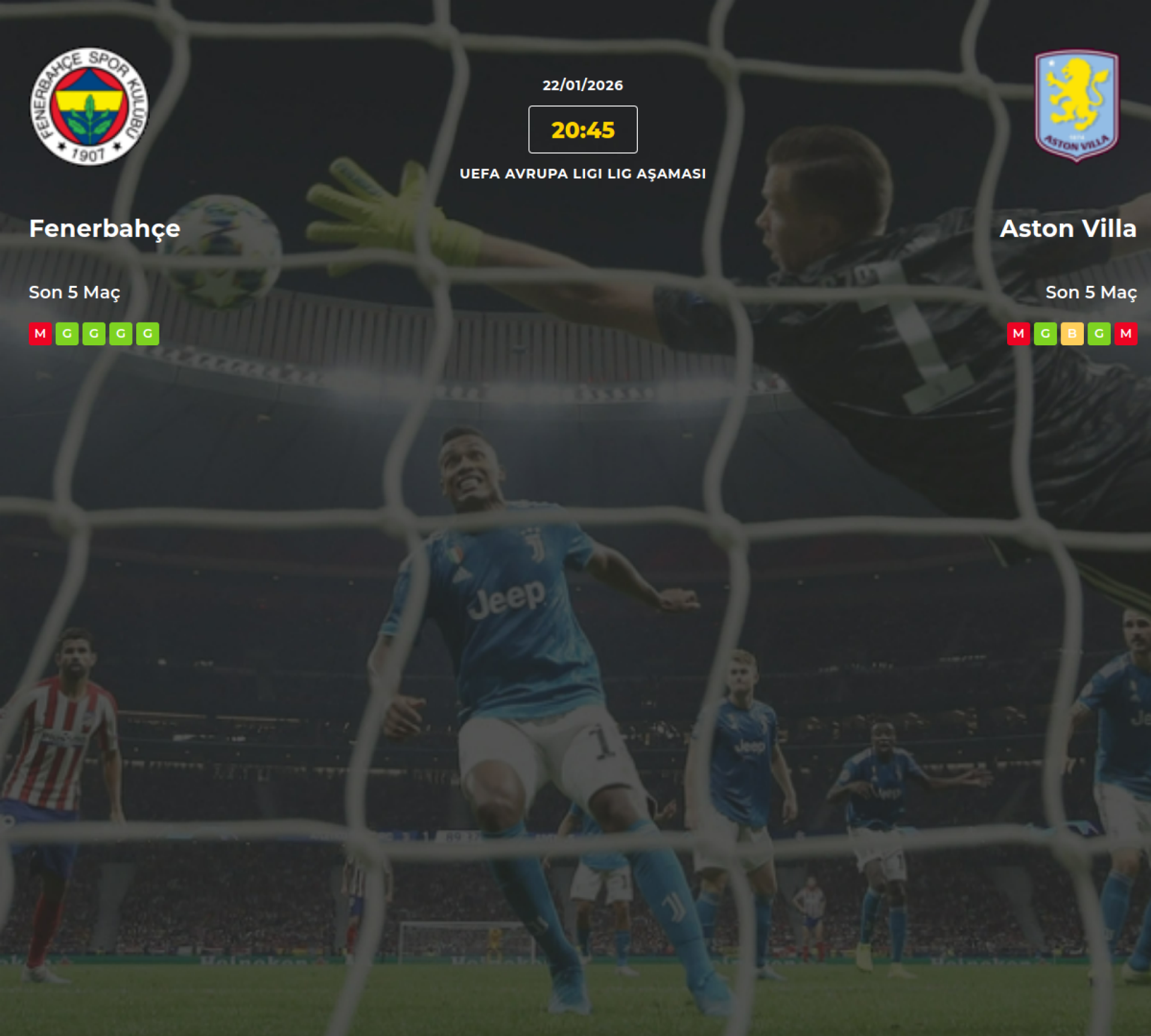 Fenerbahçe Aston Villa İddaa Maç Tahmini 22 Ocak 2026