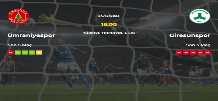 Ümraniyespor Giresunspor İddaa Maç Tahmini 24 Aralık 2023
